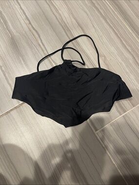 Black Halter swim top